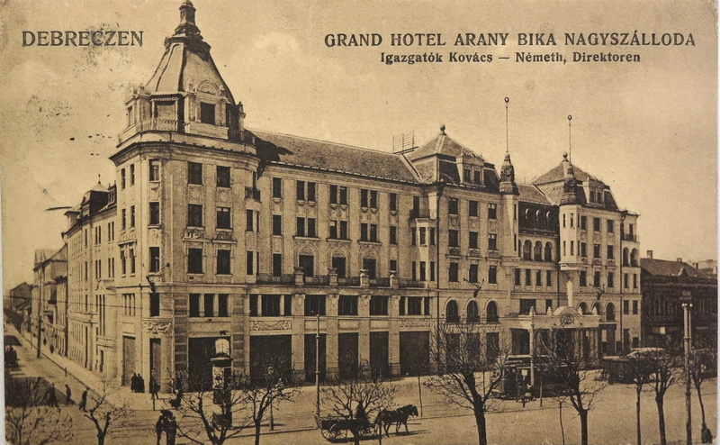 Arany Bika szálló képeslap 1910 Fotó bedo.hu.JPG 