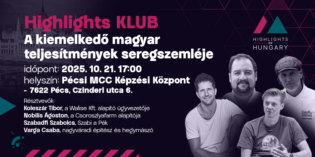 Highlights KLUB – A kiemelkedő magyar teljesítmények seregszemléje